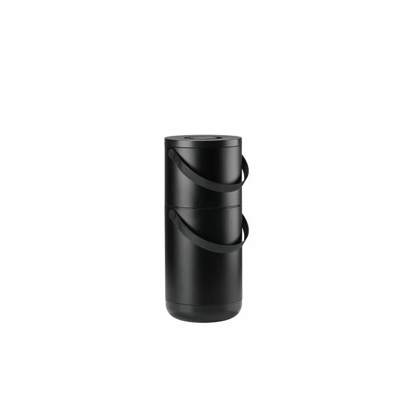 Zone Denmark Mülleimer Circular Set, Abfalleimer, Abfallbehälter, ABS, Black, 22 + 12 L, 26521
