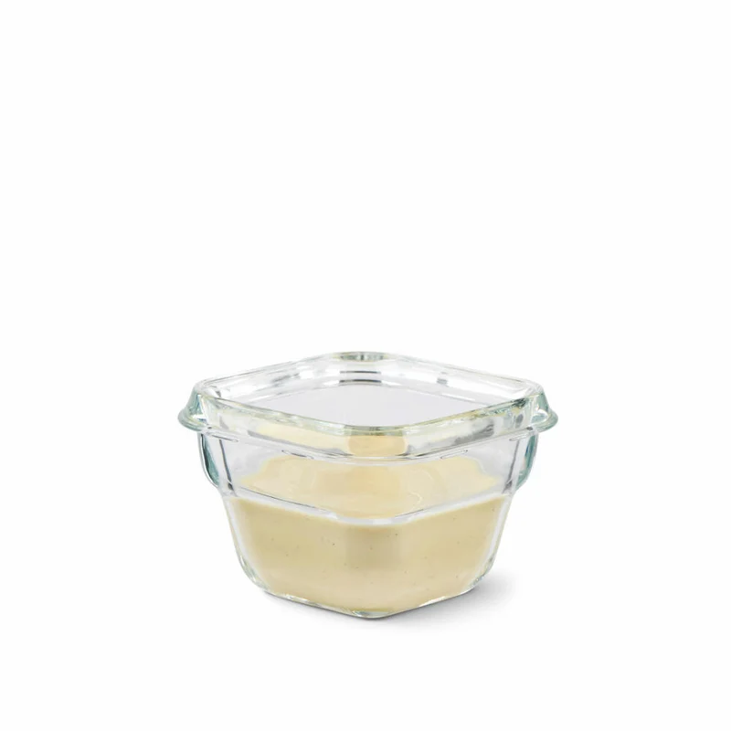 EMSA Clip & Close GLAS Frischhaltedosen, 3er Set, Frischhaltedose, Vorratsbehälter, Vorratsdose, Transparent / Blau, 0.18 L, N10507