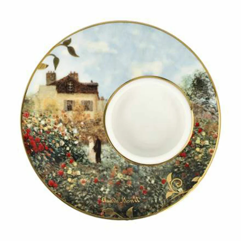 Goebel Kerzenhalter Claude Monet - Das Künstlerhaus, Teelichthalter, Porzellan, 67062781