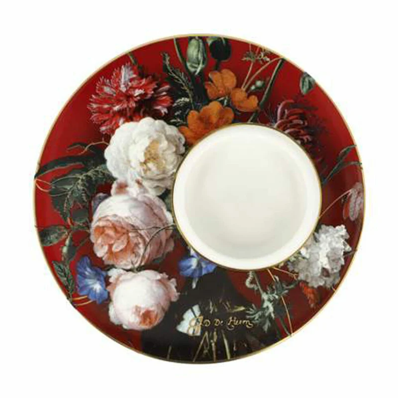 Goebel Kerzenhalter De Heem - Blumen in Vase, Blumenvase, Dekovase, Porzellan, 67062791