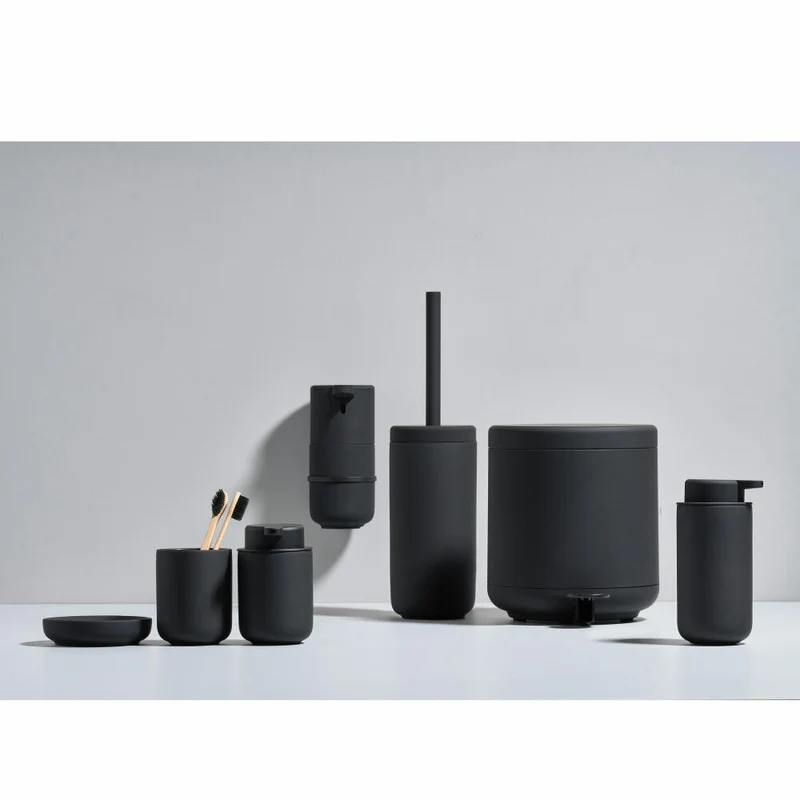 Zone Denmark Seifenspender Ume, Seifendosierer, Dosierspender, Steinzeug, Black, H 19 cm, 331960