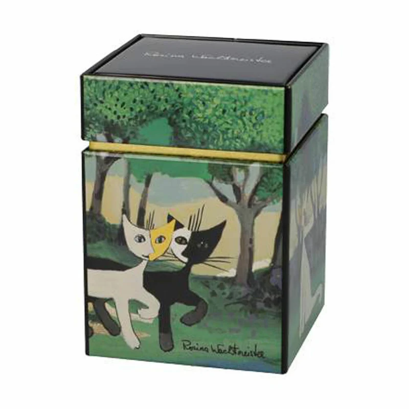 Goebel Teedose Rosina Wachtmeister - Una passeggiata nel verde, Aufbewahrungsdose, Tee Dose, Metall, 66852921