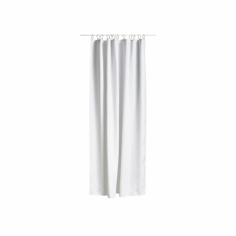 Zone Denmark Duschvorhang Lux, Badvorhang, Badewannenvorhang, Polyester, White, 200 x 180 cm, 330129