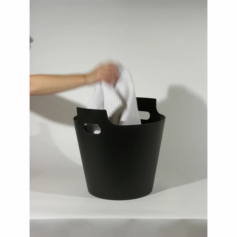 Authentics Aufbewahrungskorb 2Hands2, Kübel, PP, Schwarz, 47 cm, 1026599