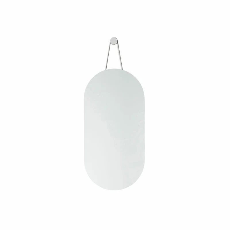 Zone Denmark Wandspiegel A-Wall Mirror, Wand Spiegel, Garderobenspiegel, Metall, Soft Grey, 60 x 30 cm, 332069
