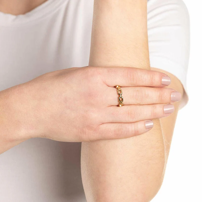 Leonardo Jewels Ring Rocky CIAO, Fingerschmuck, Edelstahl, Gold, Größe 18, 022975