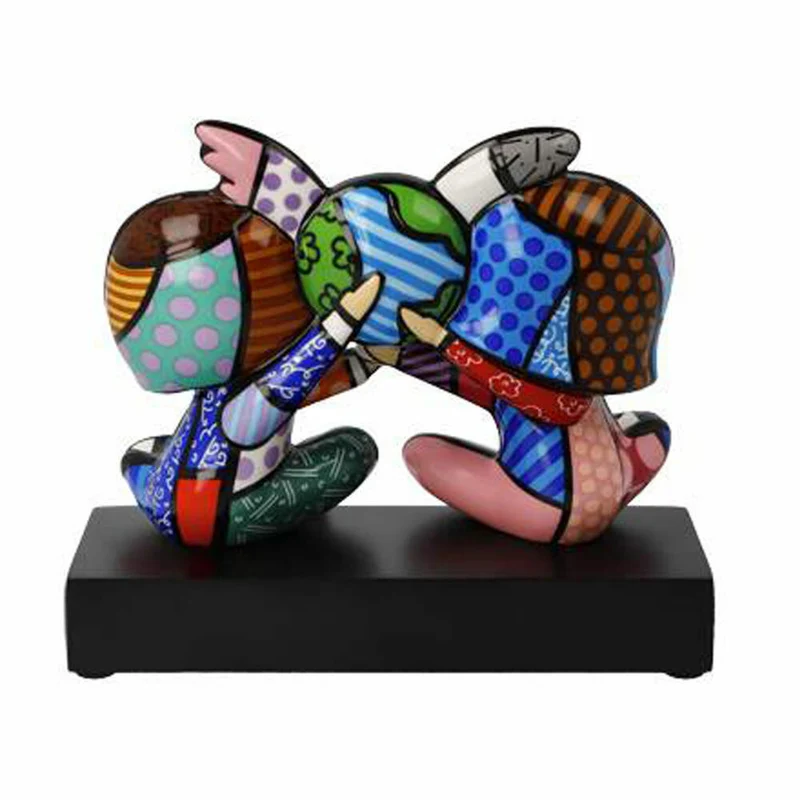Goebel Figur Romero Britto Children of the World, Dekofigur, Dekoration, Porzellan, 66453251