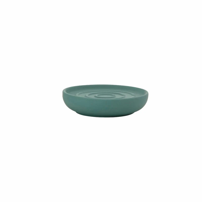 Zone Denmark Seifenschale Nova, Seifenablage, Seifenhalter, Porzellan, Petrol Green, Ø 11 cm, 330158