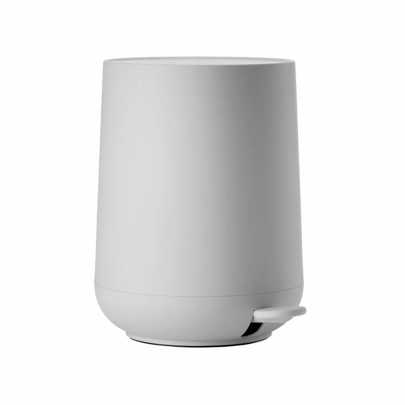 Zone Denmark Pedaleimer Nova, Treteimer, Mülleimer, Kosmetikeimer, Badeimer, ABS, Soft Grey, 5 L, 331230