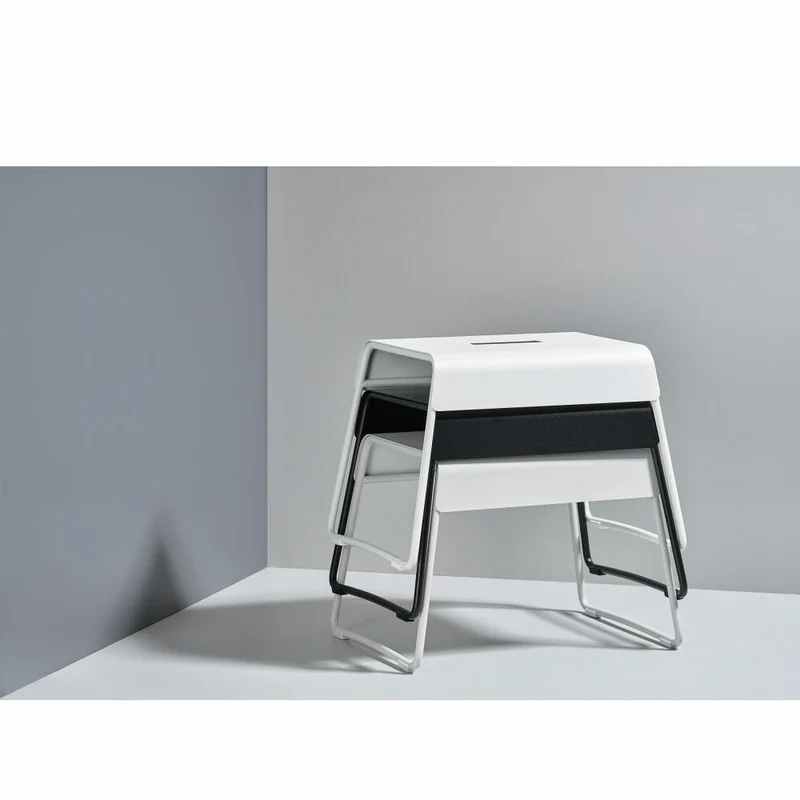 Zone Denmark Schemel A-Stool, Hocker, Trithocker, Fußbank, Metall, Black, H 27.5 cm, 331818
