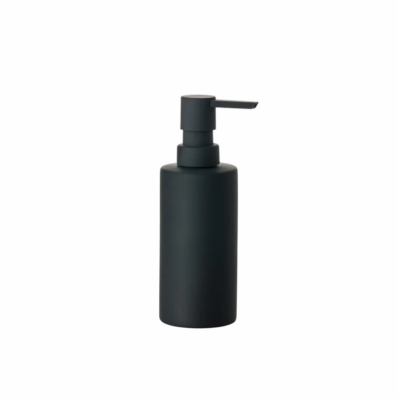 Zone Denmark Seifenspender Solo, Seifendosierer, Dosierspender, Porzellan, Black, 300 ml, 330203
