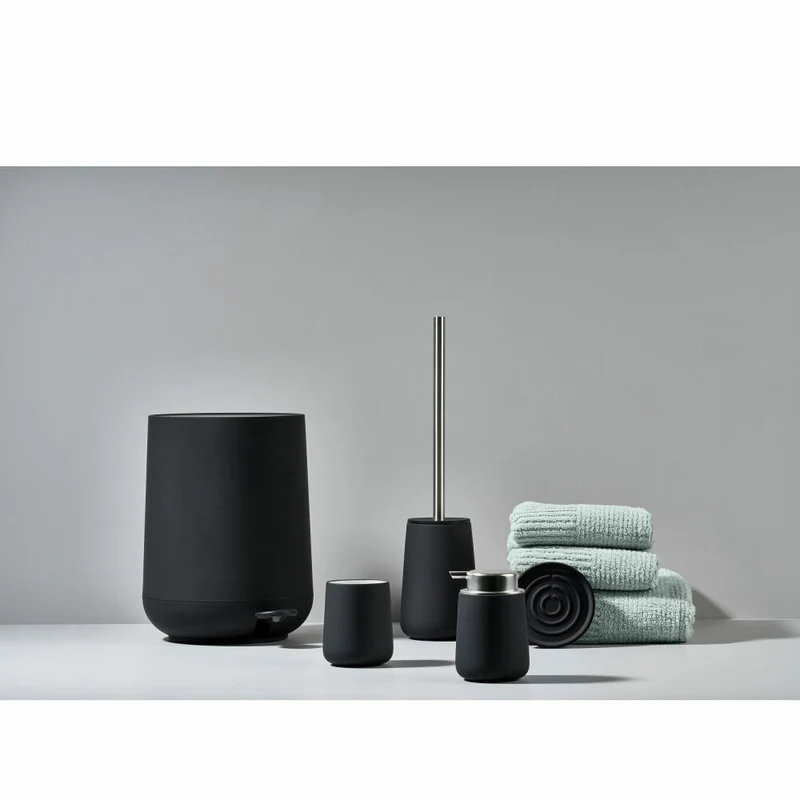 Zone Denmark Pedaleimer Nova, Treteimer, Mülleimer, Kosmetikeimer, Badeimer, ABS, Black, 3 L, 331971