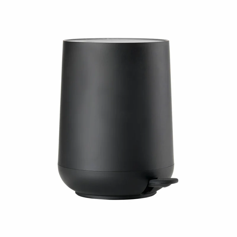 Zone Denmark Pedaleimer Nova, Treteimer, Mülleimer, Kosmetikeimer, Badeimer, ABS, Black, 5 L, 330130