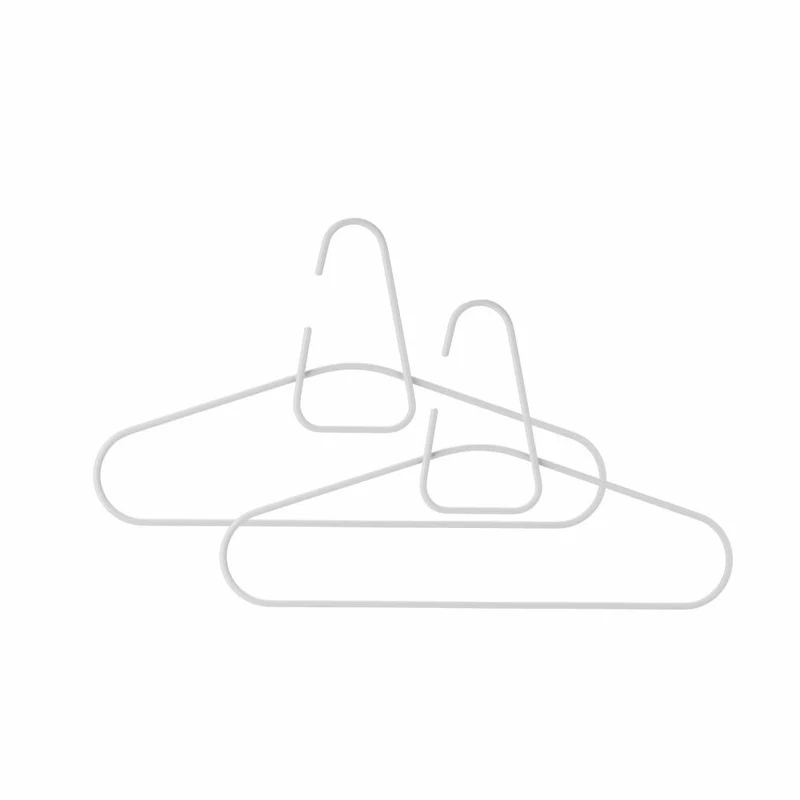 Zone Denmark Bügel A-hanger, 3er Set, Kleiderbügel, Garderobenbügel, Metall, Soft Grey, 12447