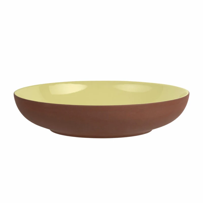 Maxwell & Williams SIENNA Schüssel Flach, Suppenschüssel, Pastateller, Keramik, Gelb, Ø 22 x 4.5 cm, LM0030