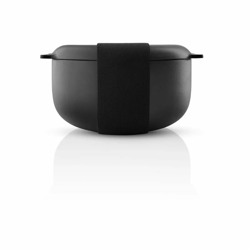 Eva Solo To Go Brotdose, Lunchbox, Snackbox, Thermobehälter, Speisegfäß, Edelstahl, Schwarz, 750 ml, 503077