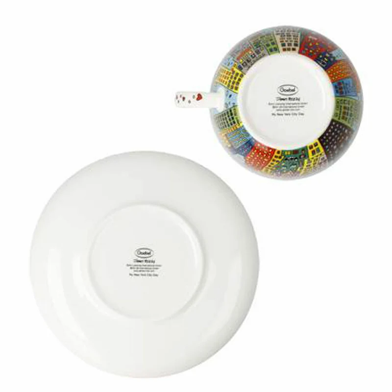 Goebel Milchkaffeetasse James Rizzi My New York City Day, Tasse, Kaffeetasse, Teetasse, Fine Bone China, 26103321