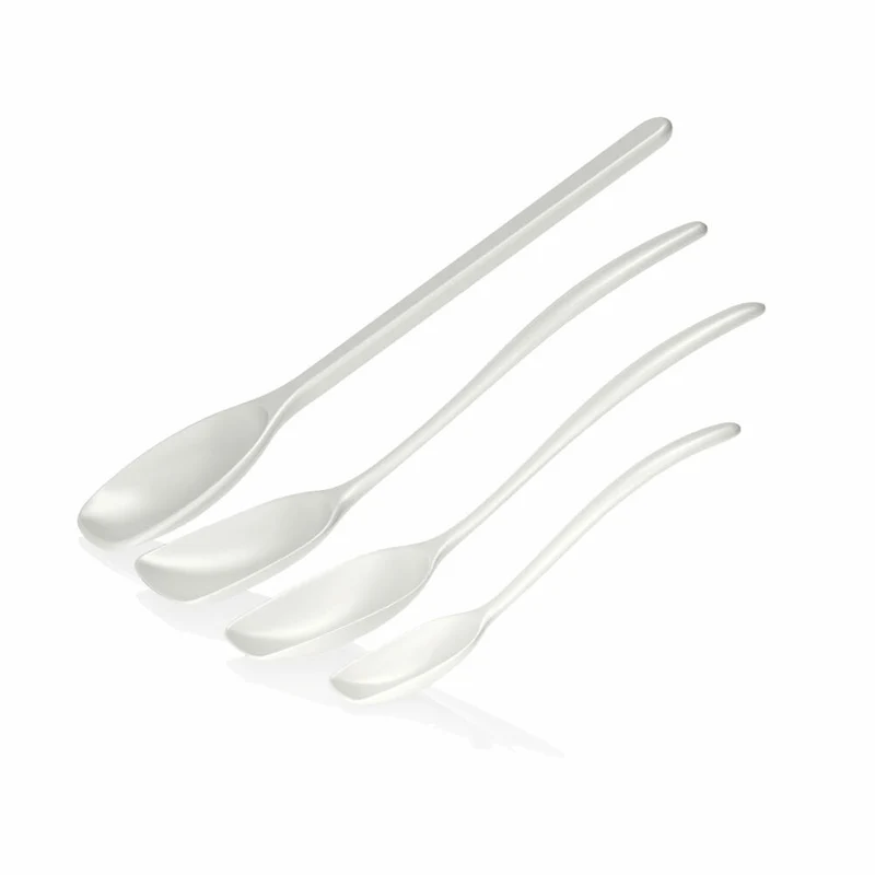 Rosti Rührlöffelset 4-tlg. New Classic, Küchenhelfer, Kunststoff, Weiß, 30118