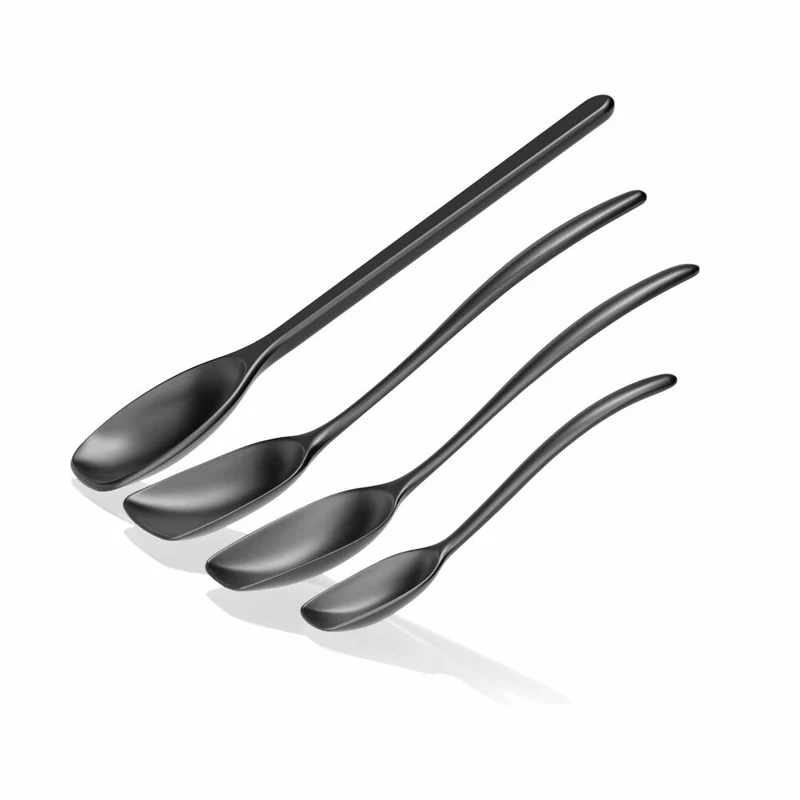 Rosti Rührlöffelset 4-tlg. New Classic, Küchenhelfer, Kunststoff, Schwarz, 30120