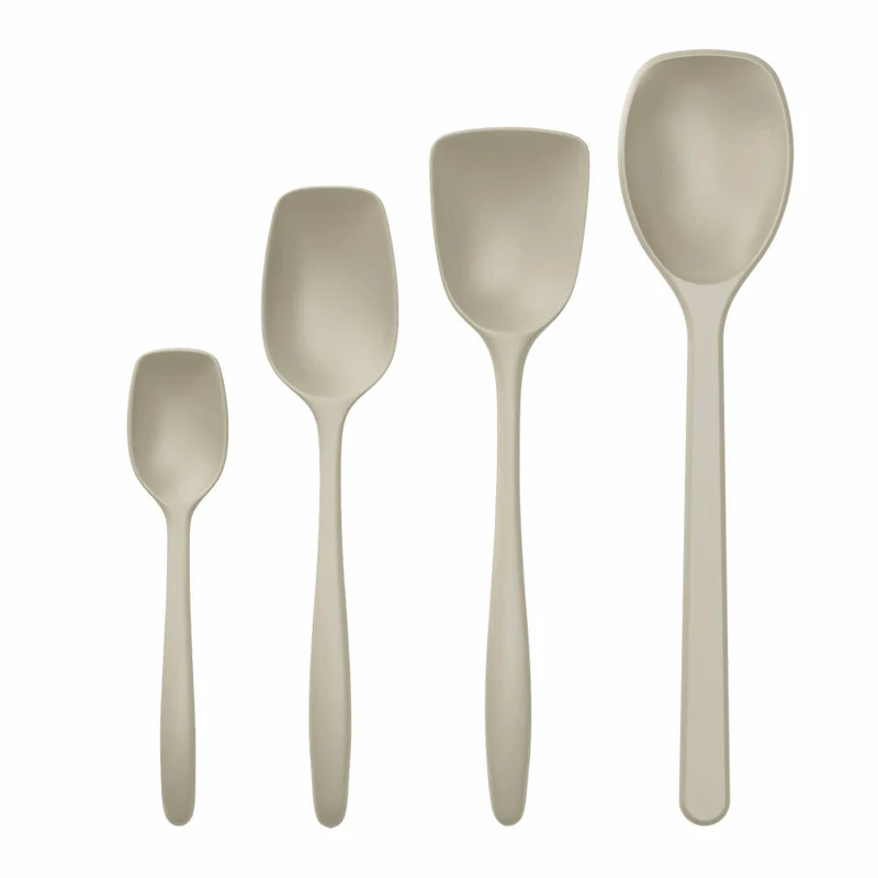 Rosti Rührlöffelset 4-tlg. New Classic, Küchenhelfer, Kunststoff, Humus, 30126