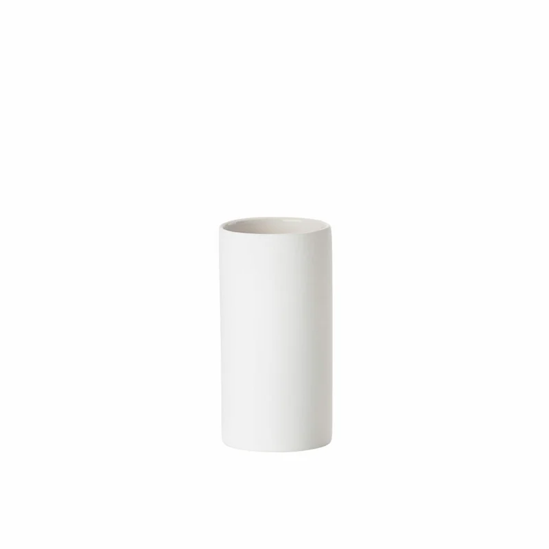 Zone Denmark Zahnbürstenbecher Solo, Zahnputzbecher, Porzellan, White, H 12.2 cm, 330238