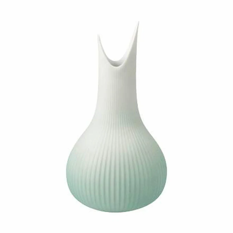 Goebel Vase Studio 8 - Raindrop Mint, Blumenvase, Dekovase, Biskuitporzellan, grün, H 15 cm, 26600031