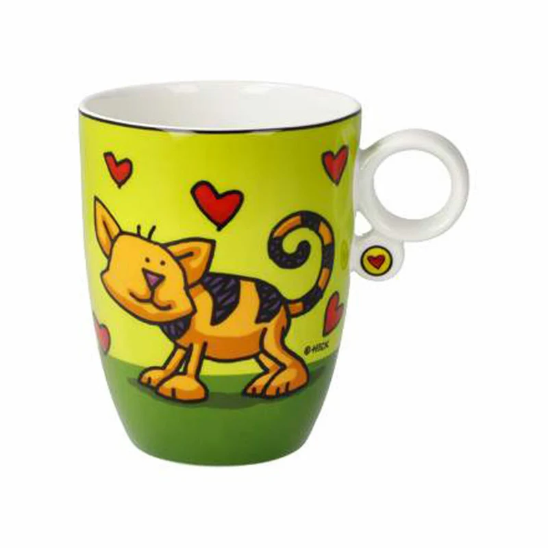 Goebel Künstlertasse Ed Heck - Love Cat, Tasse, Kaffeetasse, Teetasse, Fine Bone China, 67200101