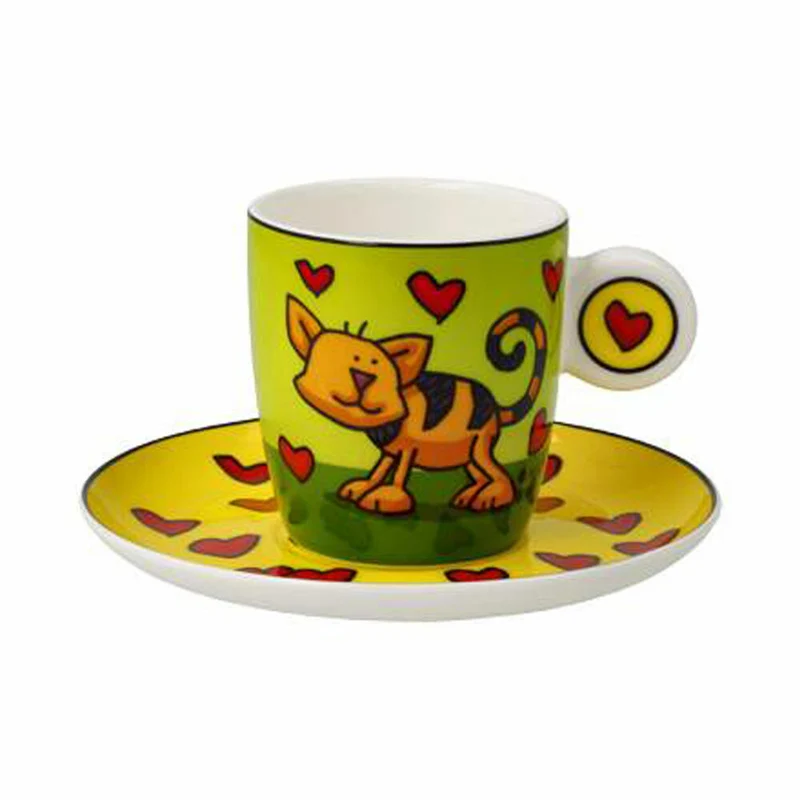 Goebel Espressotasse Ed Heck - Love Cat, Espresso Tasse, Fine Bone China, 67200121