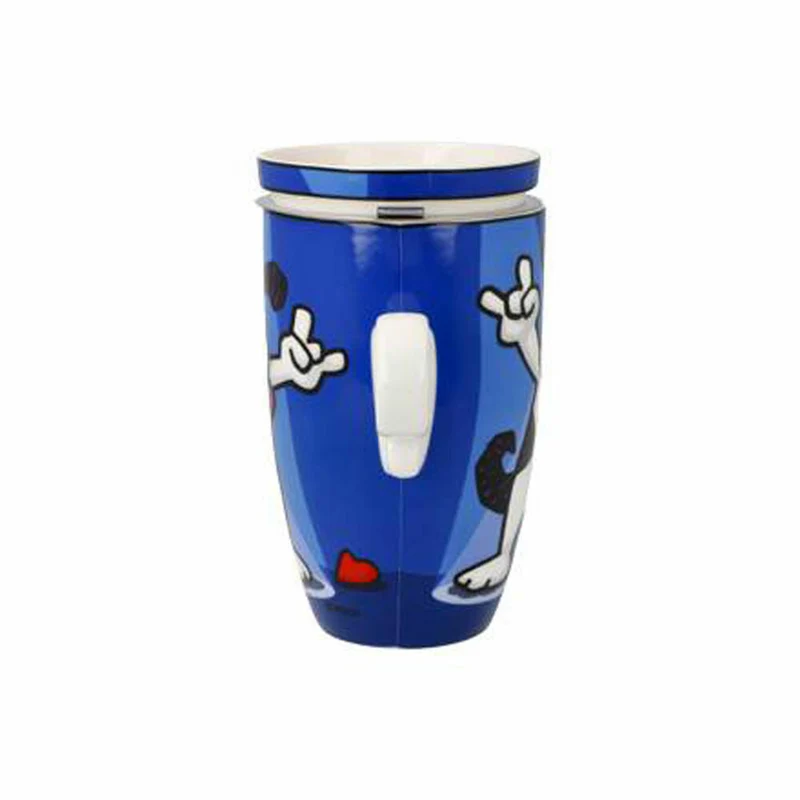 Goebel Teetasse mit Deckel und Sieb Ed Heck - Rock On, Tee Tasse, Fine Bone China, 67200131