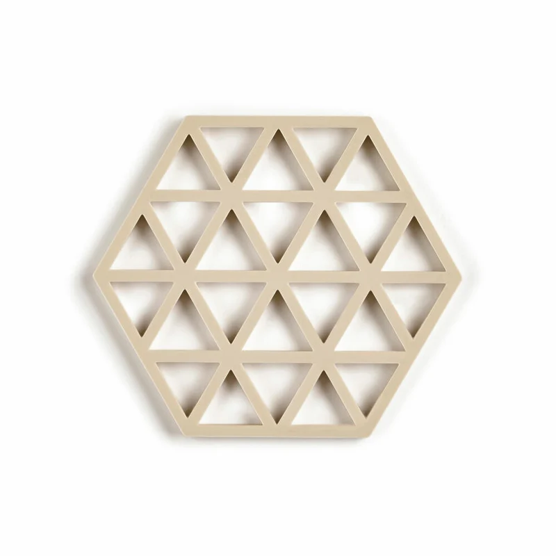 Zone Denmark Untersetzer Triangles, Glasuntersetzer, Getränkeuntersetzer, Silikon, Birch, 331284