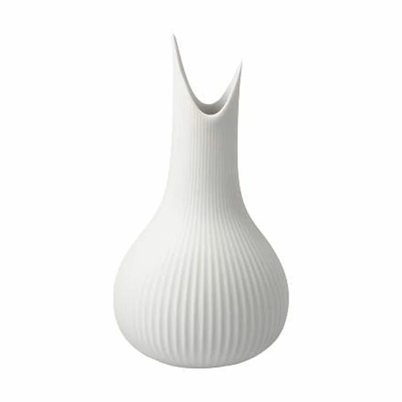 Goebel Vase Studio 8 - Pure Raindrop, Blumenvase, Dekovase, Biskuitporzellan, Weiß / Pastell, H 15 cm, 26600091