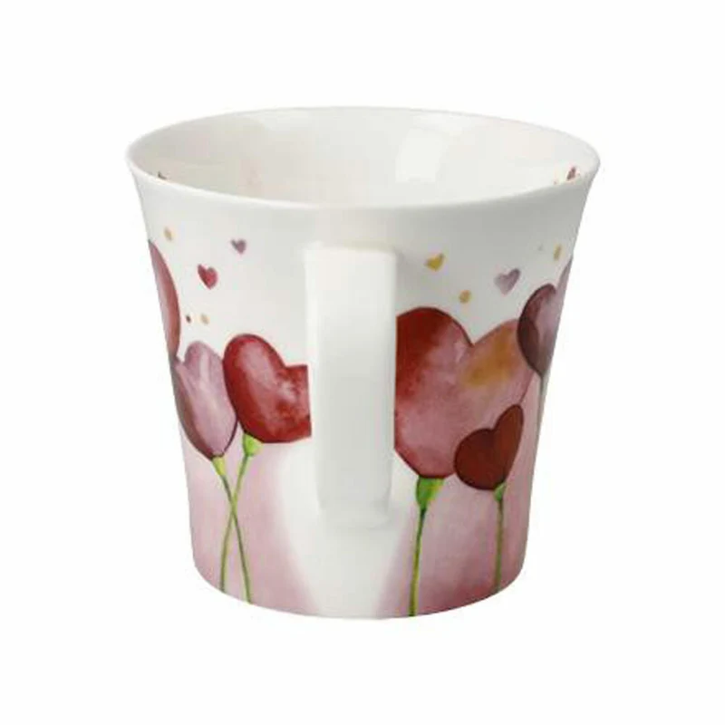 Goebel Coffee-/Tea Mug Fiore - Love, Kaffeetasse, Tasse, Teetasse, Fine Bone China, Rot, 23123361
