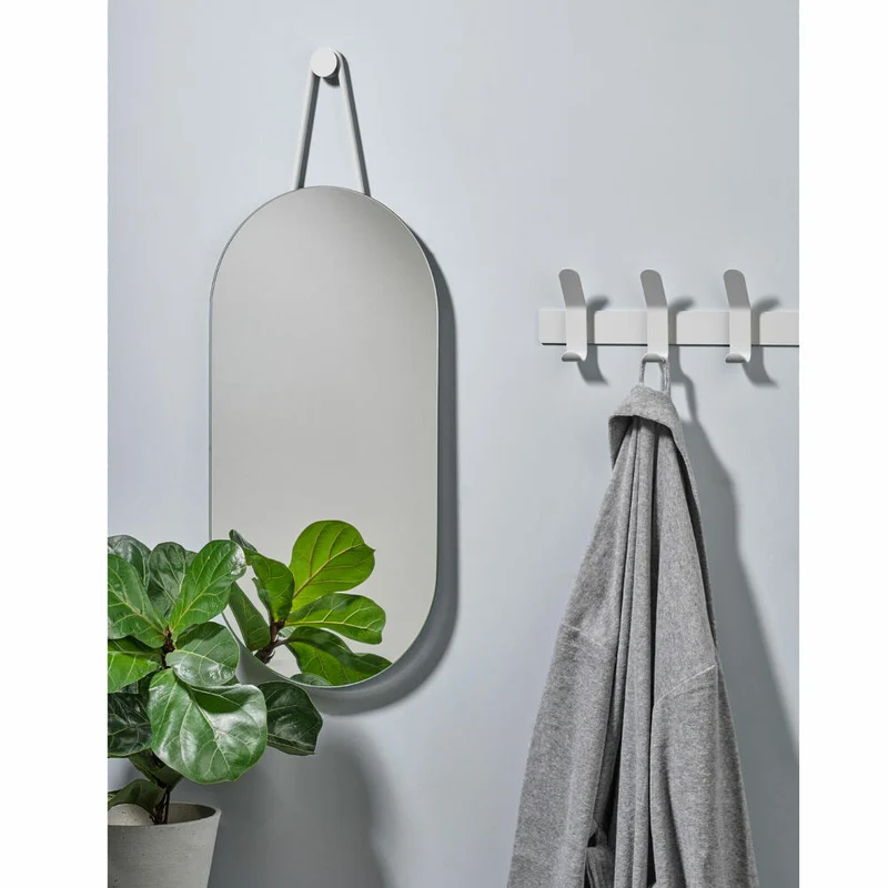 Zone Denmark Wandgarderobe A-Rack, Hakenleiste, Garderobenleiste, Garderobenhaken, Metall / Eisen, Soft Grey, 331833