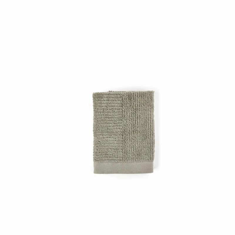 Zone Denmark Handtuch Classic, Badetuch, Gästehandtuch, Baumwolle, Eucalyptus Green, 70 x 50 cm, 331870