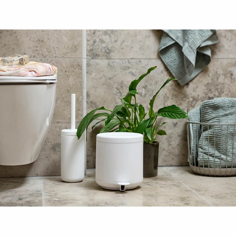 Zone Denmark Toilettenbürste Ume, Toilettenbürstengarnitur, WC-Garnitur, Klobürste, Steinzeug, White, 330403