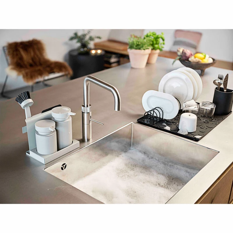Zone Denmark Geschirrbürste DIISH, Spülbürste, Reinigungbürste, Küchenbürste, Kunststoff, Warm Grey, 26671