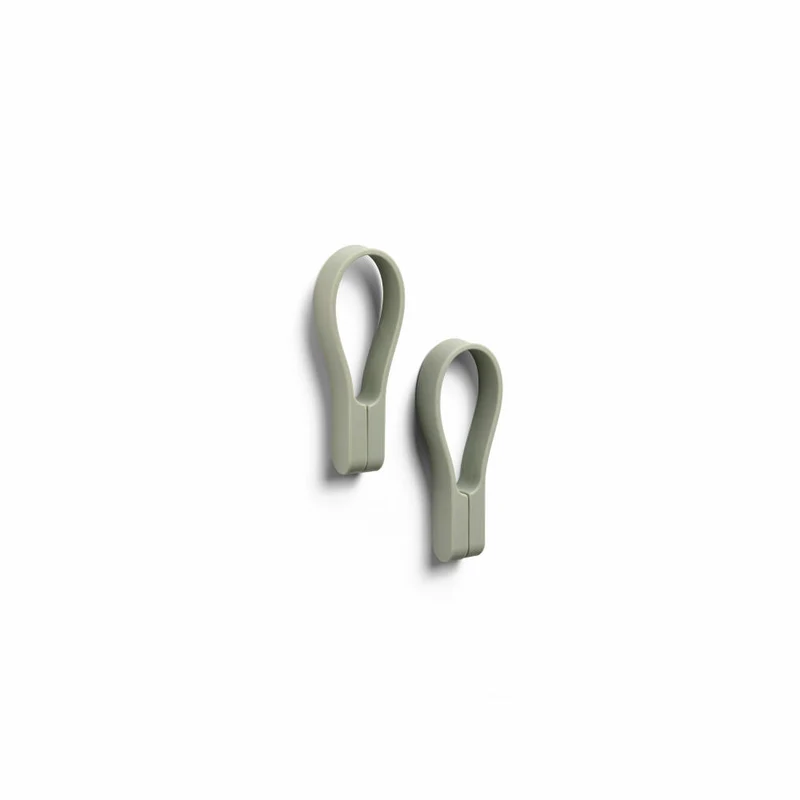 Zone Denmark Handtuchhalter Loop Magnet, 2er Set, Handtuchaufhänger, Handtuchclip, Silikon, Eucalyptus, 27926