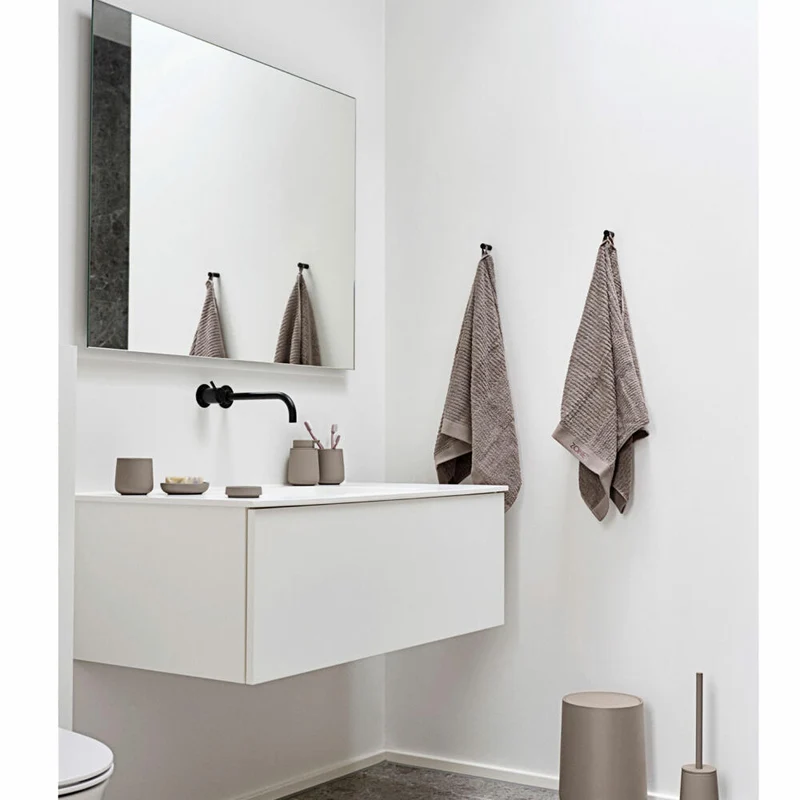 Zone Denmark Toilettenbürste Nova One, Toilettenbürstengarnitur, WC-Garnitur, Klobürste, Steinzeug, Taupe, 28088