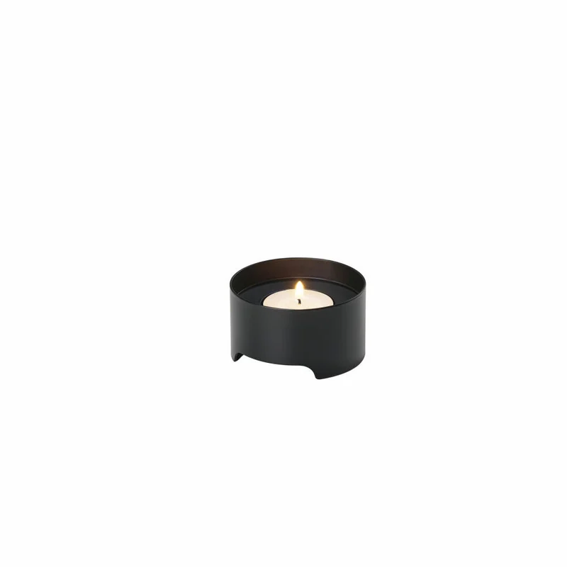 Zone Denmark Teelichthalter Singles, Kerzenhalter, Kerzenständer, Metall, Black, Ø 7.5 cm, 26577