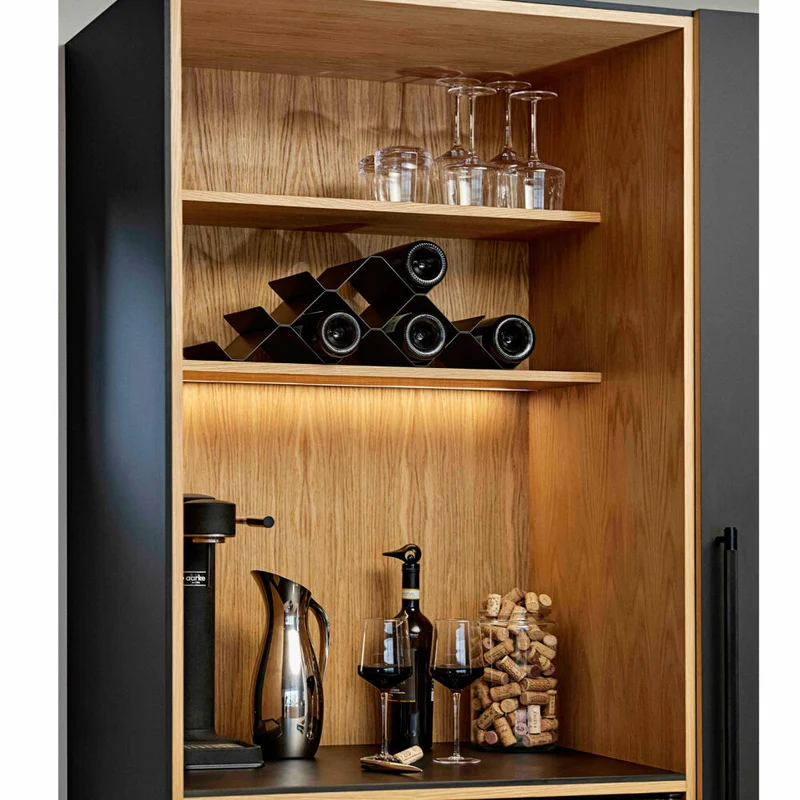 Zone Denmark Weinregal Rocks, Falschenregal, Wein Regal, Metall, Black, L 51.3 cm, 26657