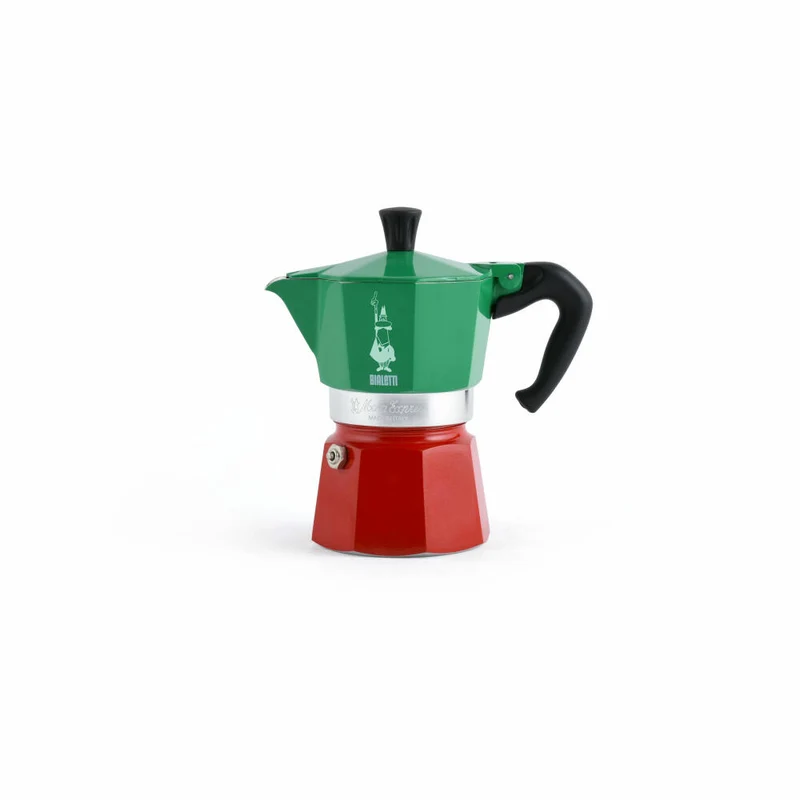 Bialetti Espressokocher La Mokina Italia für 1 Tasse, Espresso, Espressokanne, Kaffeebereiter, Aluminium, Bunt, 40 ml, 5650