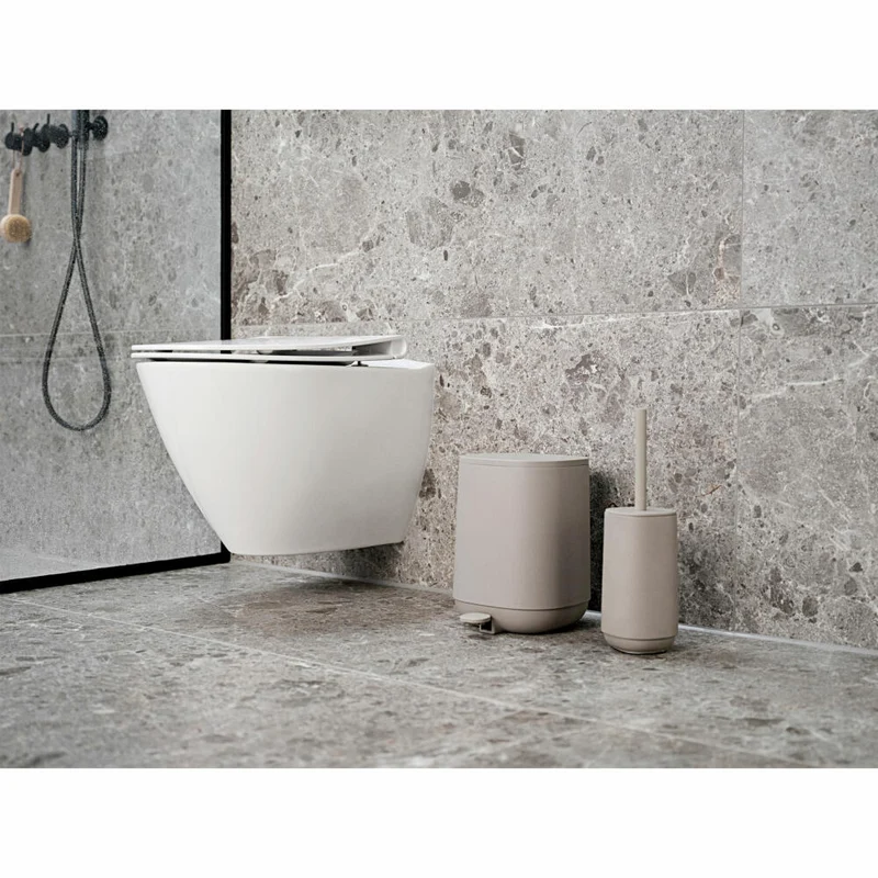 Zone Denmark Toilettenbürste Time, Toilettenbürstengarnitur, WC-Garnitur, Klobürste, Beton / ABS, Concrete, 28126