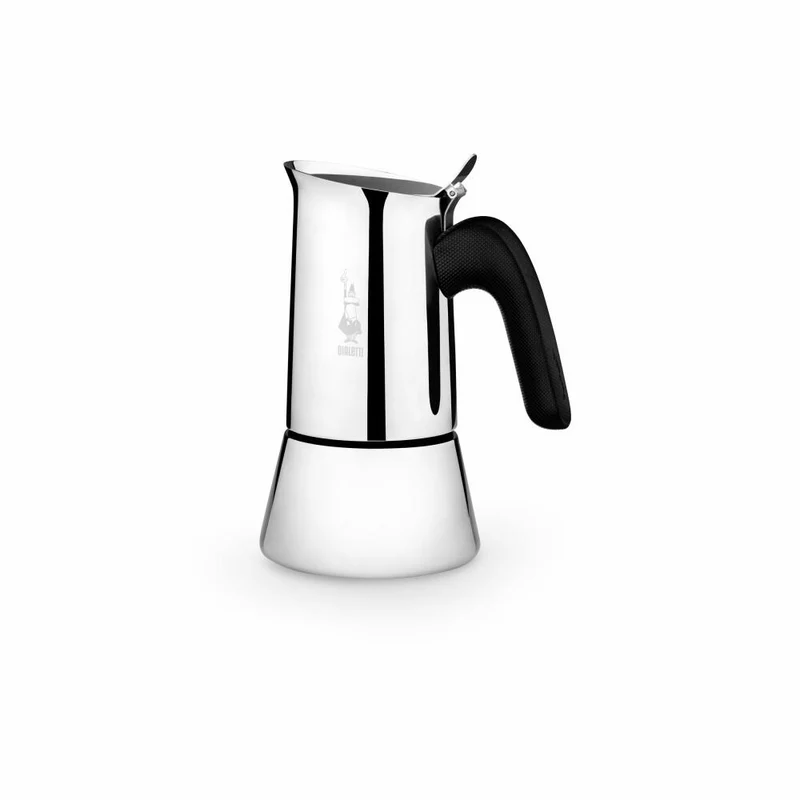 Bialetti Espressokocher New Venus für 2 Tassen, Espresso, Espressokanne, Kaffeebereiter, Edelstahl, Silber, 85 ml, 7252