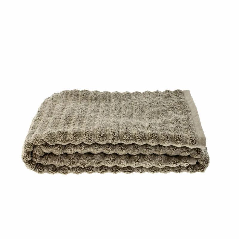 Zone Denmark Strandtuch Inu, Badetuch, Duschtuch, Badehandtuch, Handtuch, Baumwolle, Taupe, 180 x 100 cm, 28248