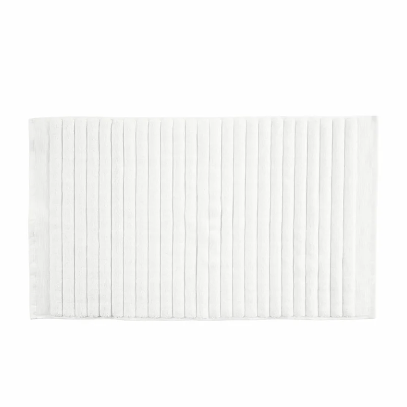 Zone Denmark Badematte Inu, Badteppich, Badvorleger, Duschvorleger, Baumwolle, White, 80 x 50 cm, 28251