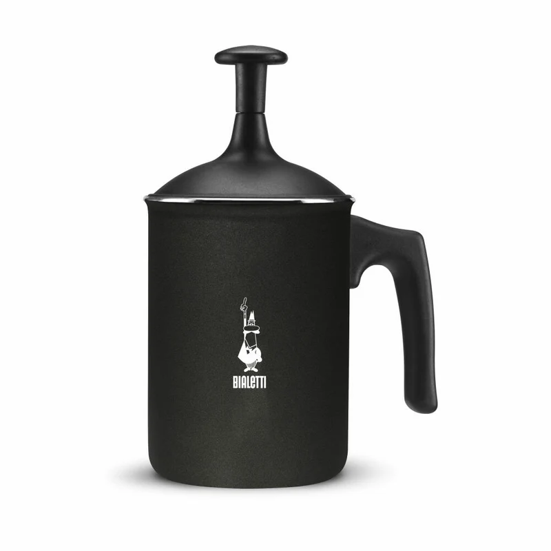 Bialetti Milchaufschäumer Tuttocrema 330 ml, Milchschäumer, Aufschäumer, Aluminium, Schwarz, AGR395