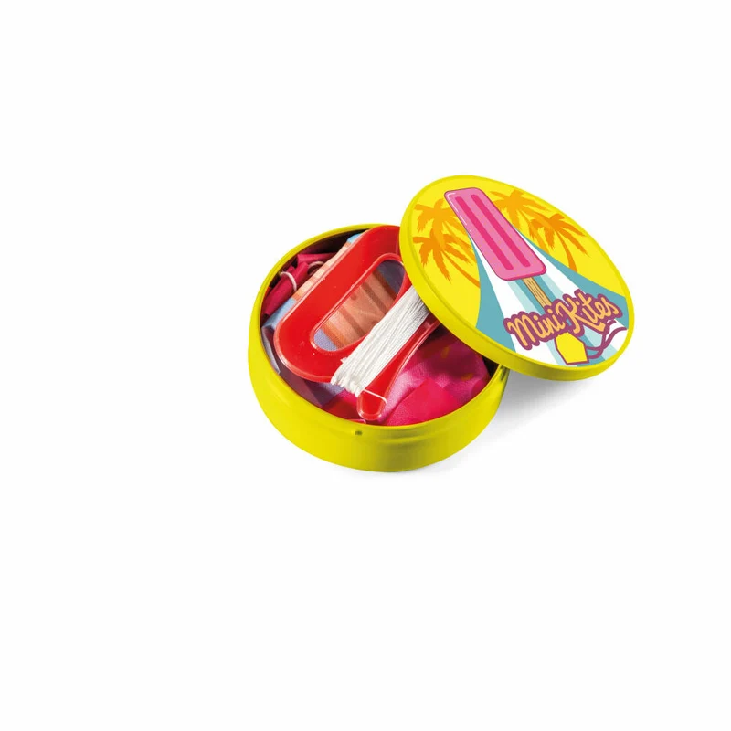 Donkey Products Flugdrache Mini Kite - Poppy Di Pop, Drachen in Dose, Polyester, Blech, Bunt, 45 x 33 x 25 cm, 340005