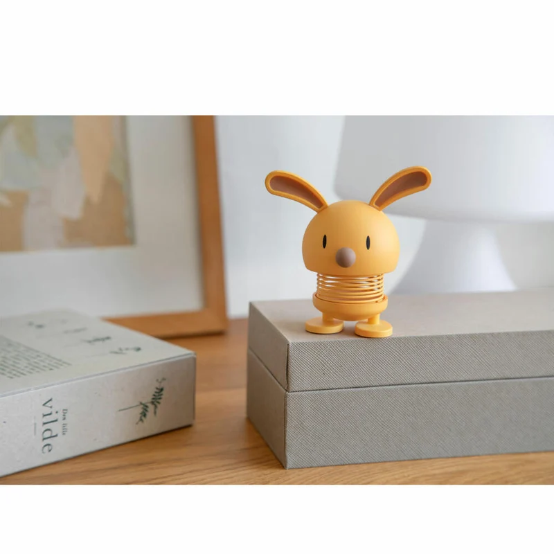 Hoptimist Dekofigur Soft Bunny S Mimosa, Hase, Wackelfigur, Kunststoff, 9 cm, 28040