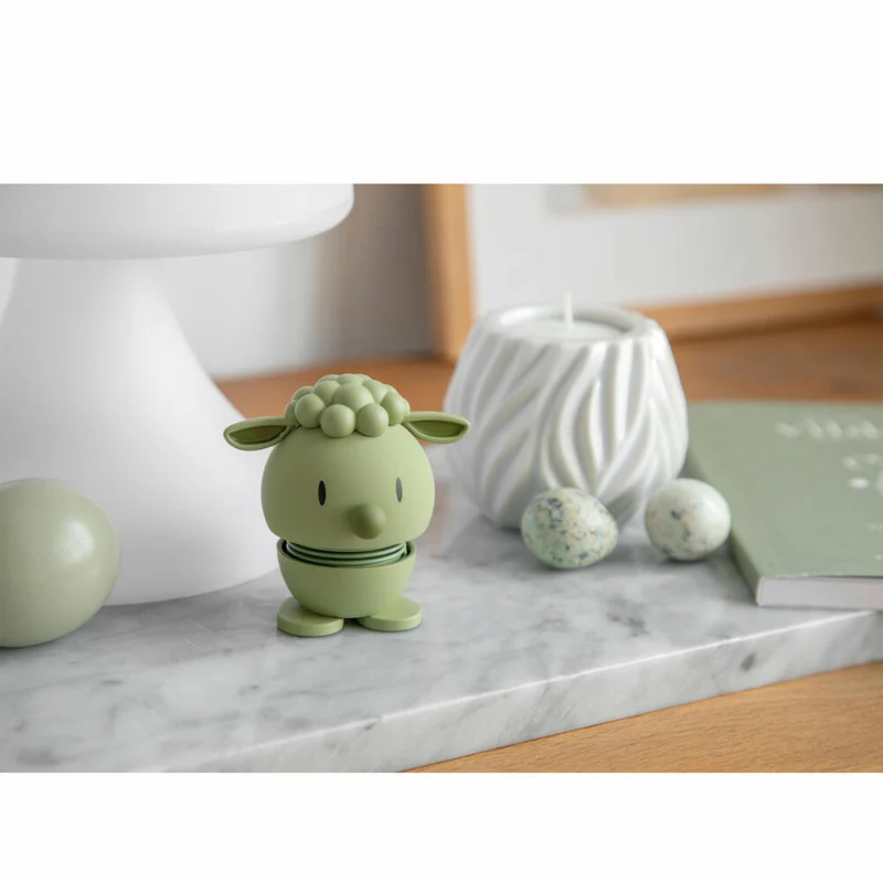 Hoptimist Dekofigur Soft Lambert S Olive, Schaf, Wackelfigur, Kunststoff, 7.5 cm, 28043