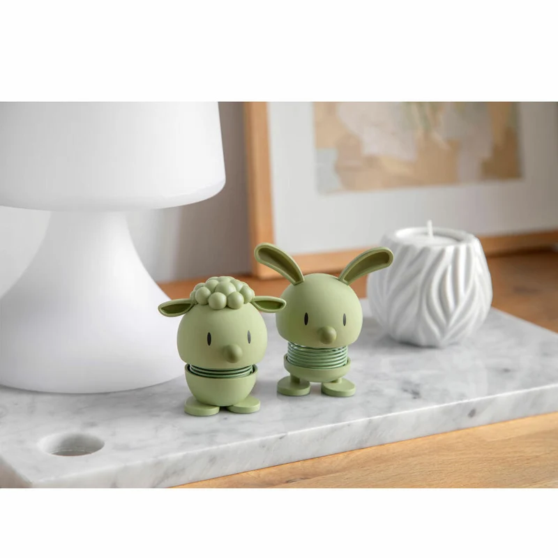 Hoptimist Dekofigur Soft Lambert S Olive, Schaf, Wackelfigur, Kunststoff, 7.5 cm, 28043